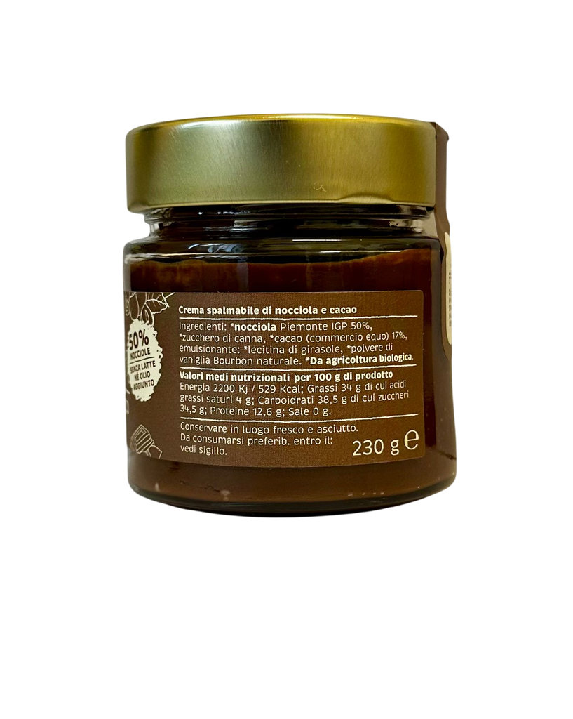 Noccio e Ciocco gusto fondente 230g/620g con Nocciola Piemonte IGP