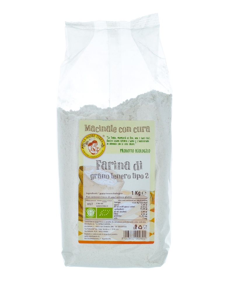 Farina tipo 2 semintegrale 1kg/5kg